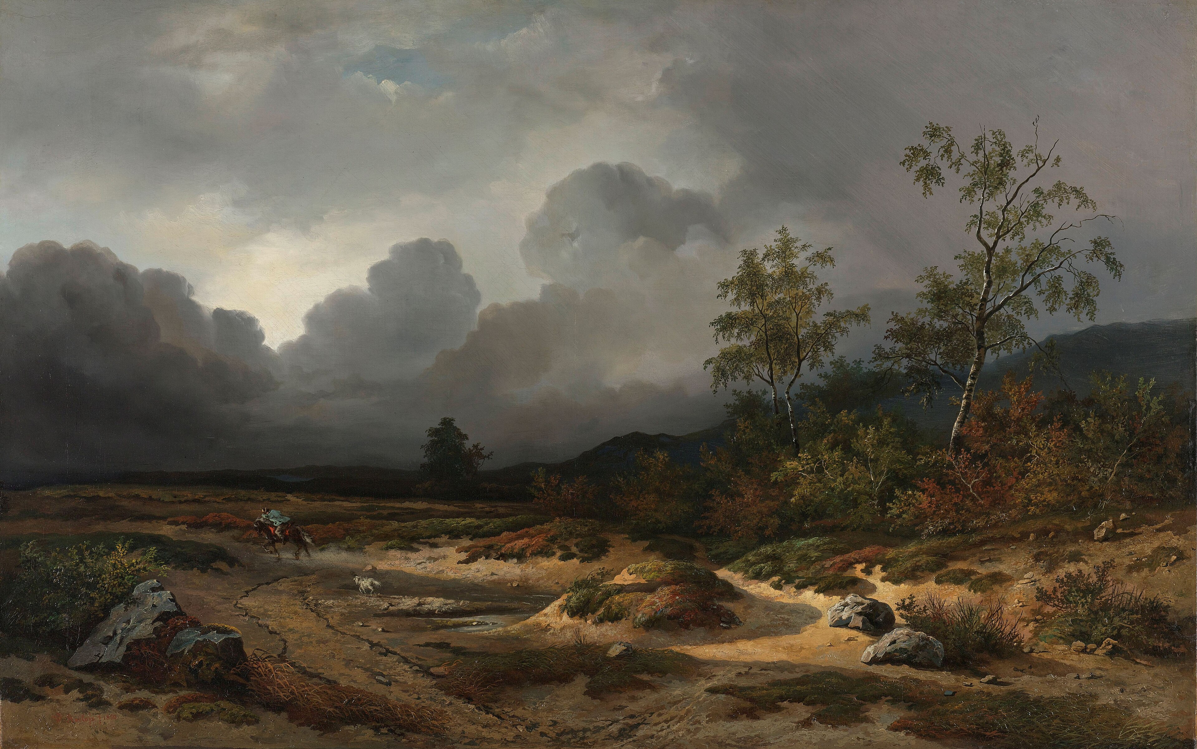 Landscape with a Thunderstorm Brewing